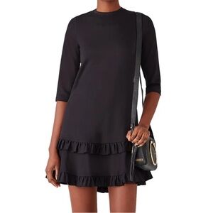 ByTiMo Ruffle Drop Waist 3/4 Sleeve Dress